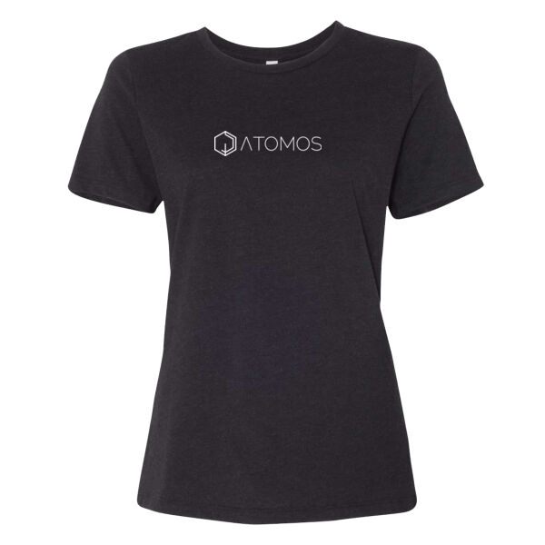 Printed Atomos - Women’s Relaxed Fit Heather CVC Tee Thumbnail