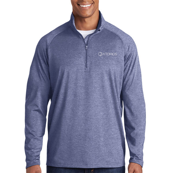 Embroidered Atomos - Sport Wick ® Stretch 1/4 Zip Pullover Thumbnail