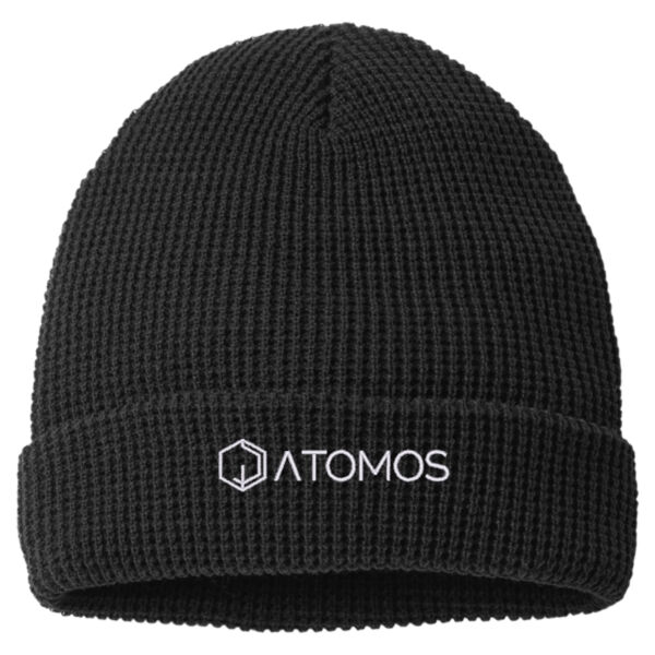 Embroidered Atomos - Waffle Cuffed Beanie Thumbnail