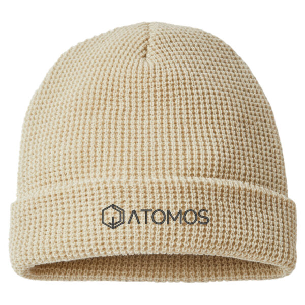 Embroidered Atomos - Waffle Cuffed Beanie Thumbnail