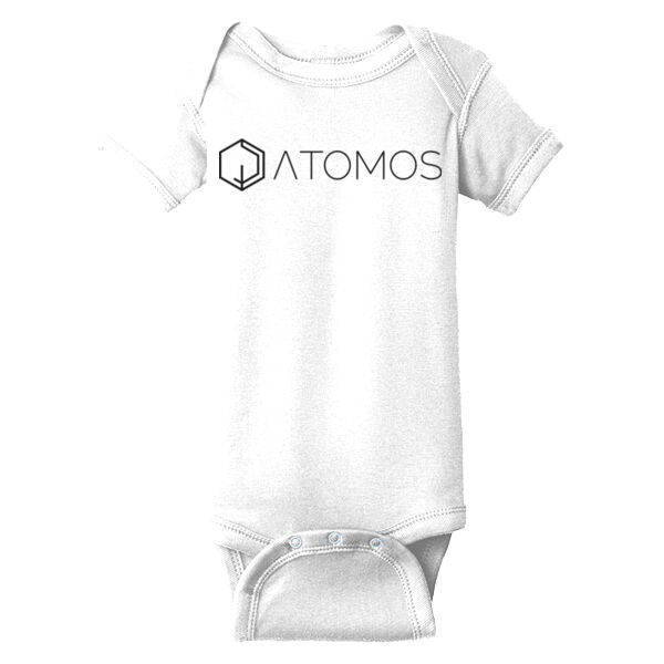 Printed Atomos - Infant Short Sleeve Baby Rib Bodysuit Thumbnail