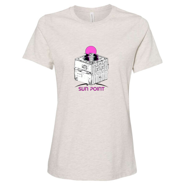 Atomos Sun Point Printed - Women’s Relaxed Fit Heather CVC Tee Thumbnail