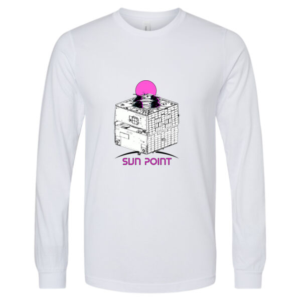 Atomos Sun Point Printed - Unisex Heather CVC Long Sleeve Tee Thumbnail