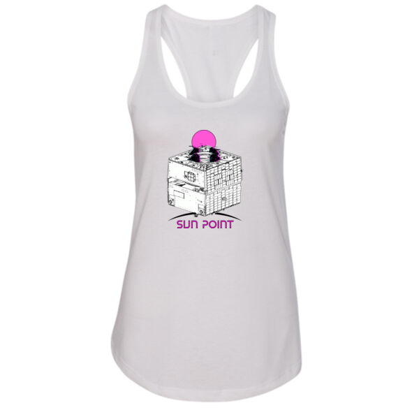 Atomos Sun Point Printed - Women's Ideal Racerback Tank Thumbnail