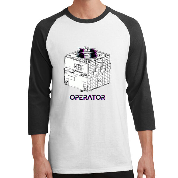 Atomos Pocket Daddy Printed - Core Blend 3/4 Sleeve Raglan Tee Thumbnail