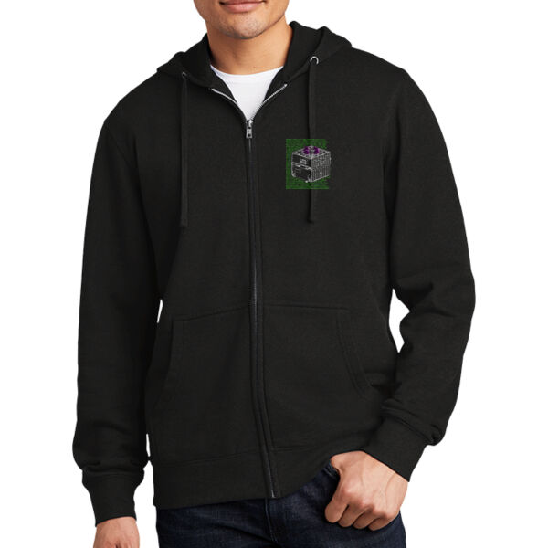 Atomos M1 Stack Command Printed - Fleece Full Zip Hoodie Thumbnail